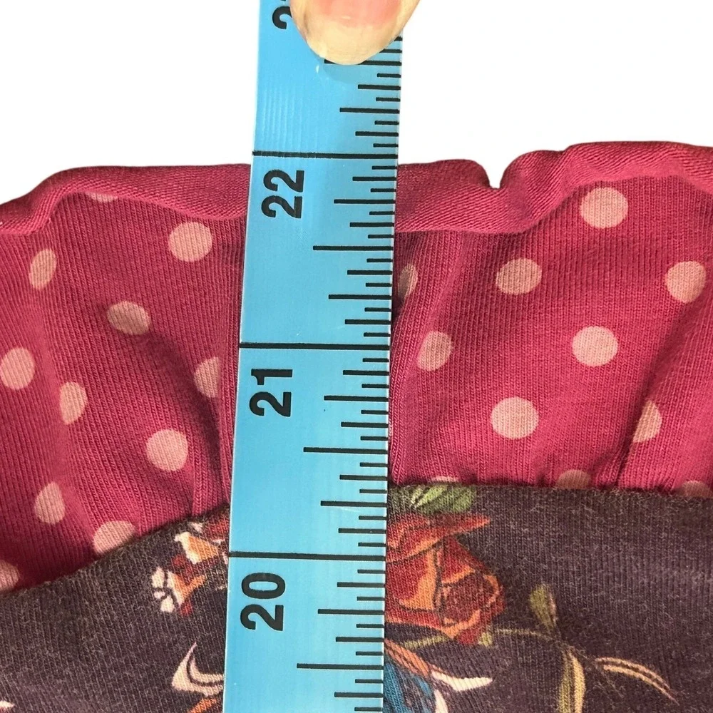 Matilda Jane Girls Floral Dress Size 6 Ruffled Polka Dot Hem Short Sleeve‎